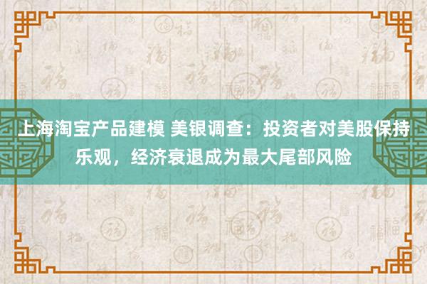 上海淘宝产品建模 美银调查：投资者对美股保持乐观，经济衰退成为最大尾部风险